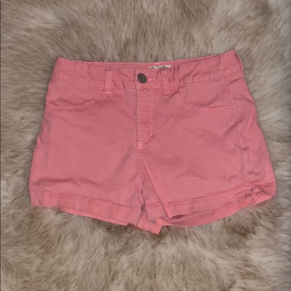 SO high waisted coral shorts